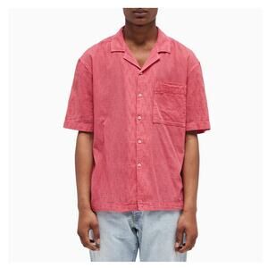 President's Men Rangi Embroidery Detail Short Sleeve Shirt Sun Fade Size L